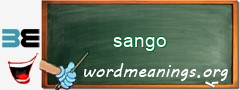 WordMeaning blackboard for sango